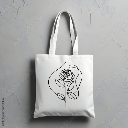 tot  bag on a white background