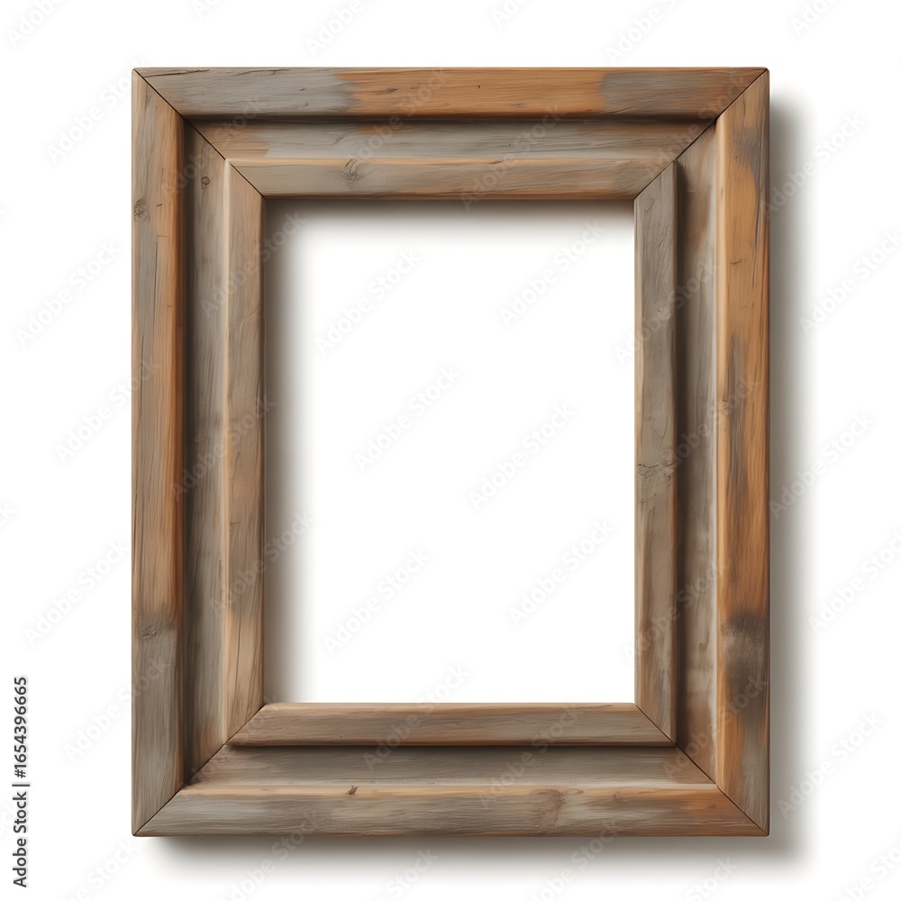 Fototapeta premium Elevate your design with this rustic wooden frame, perfect for showcasing art or treasured memories in your modern farmhouse decor project