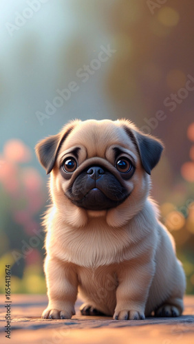  adorable Pug puppy 