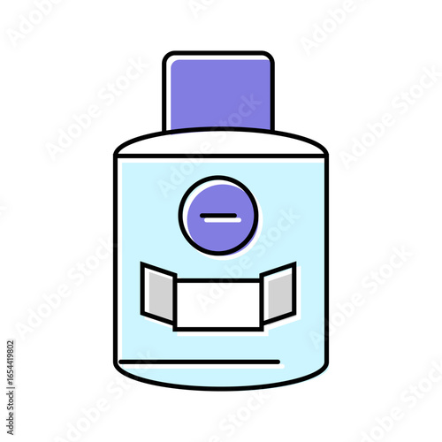 aftershave bottle men cosmetic color icon vector illustration