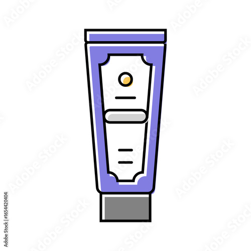 exfoliating scrub men cosmetic color icon vector illustration