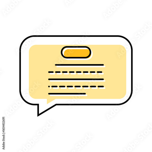 speech bubble nlp color icon vector illustration