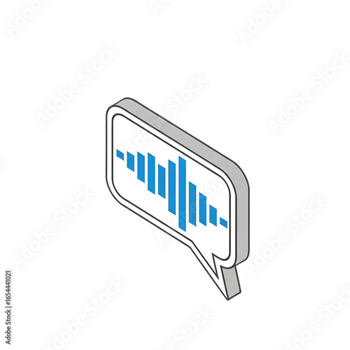 Speech bubble with soundwave, symbolizing last words or spoken memory.
