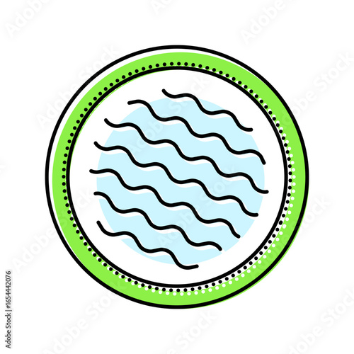 reusable cotton pads sustainable beauty color icon vector illustration