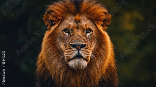 Portrait of a lion in high definition 8k ultra hd quality, close-up wildlife photography showcasing the powerful predator’s golden mane and intense gaze, perfect for nature wallpaper, safari themes, a