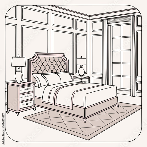 modern bedroom interior