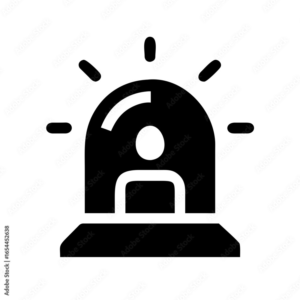 silhouette security alert hand drawing icon for web and graphic design silhouette security alert hand drawing icon for web and graphic design