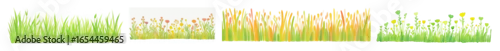 Panel kuchenny z motywem PNG Vibrant abstract grass illustration, element set on transparent background