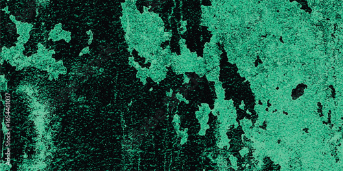 Abstract grunge textured background in teal and black displaying weathered surface details and subtle pixelated effects
