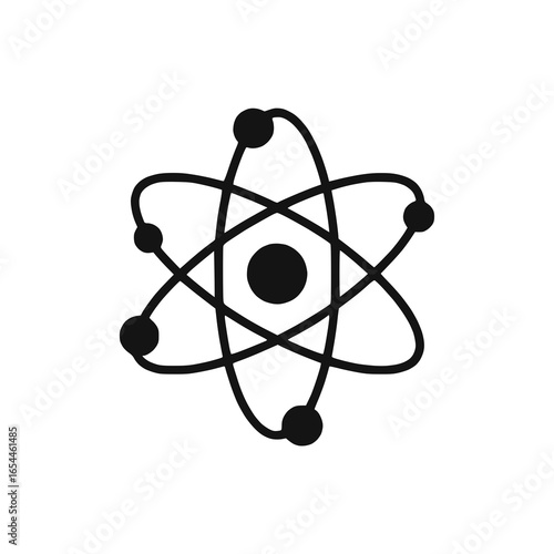 Atom Structure Model Illustration