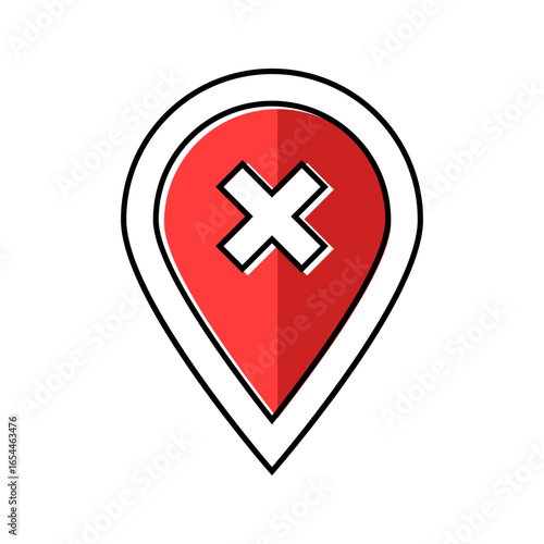 gps malfunction signal loss car color icon vector illustration