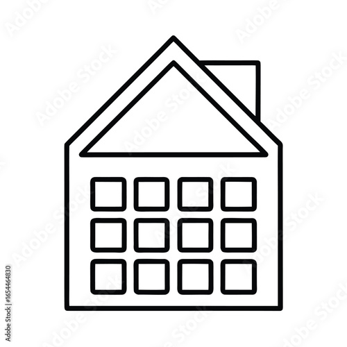 Loan Calculator Icon Line Art