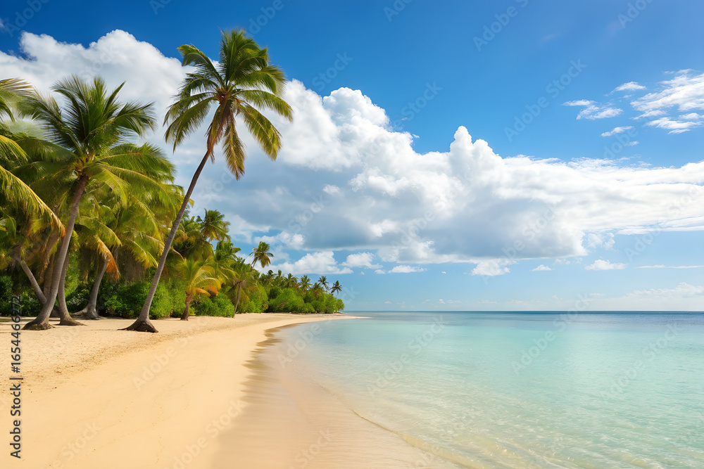 Obraz premium Tropical Beach Paradise Travel Guide