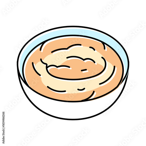 horseradish condiment color icon vector illustration