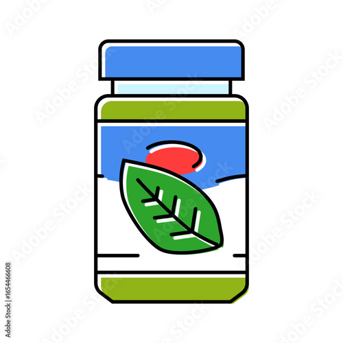 pesto condiment color icon vector illustration