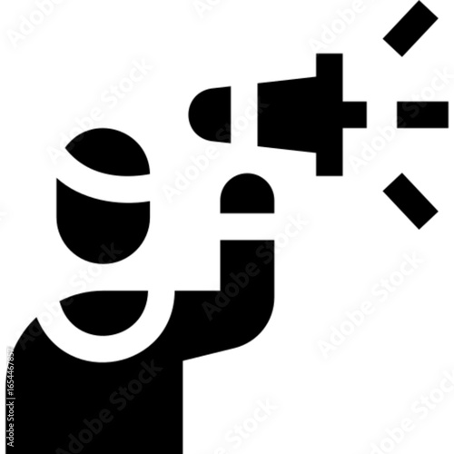 Protest concept with sign