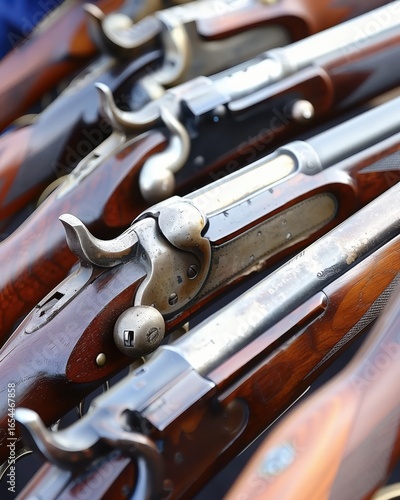 Ancient rifle, dark background