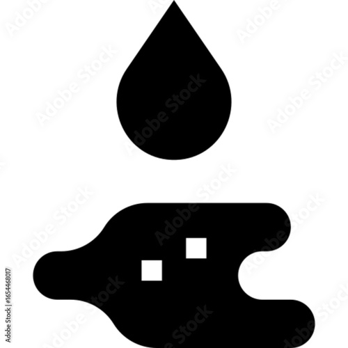 A puddle for weather concepts