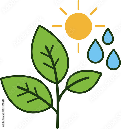 Plant Growth Factors Vector Illustration