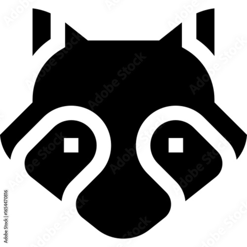 A raccoon for wildlife concepts