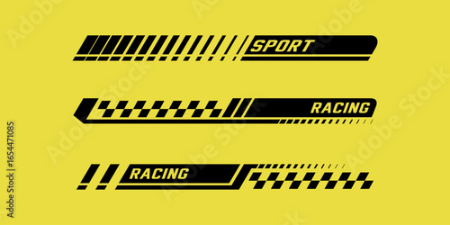 black stripes racing sport