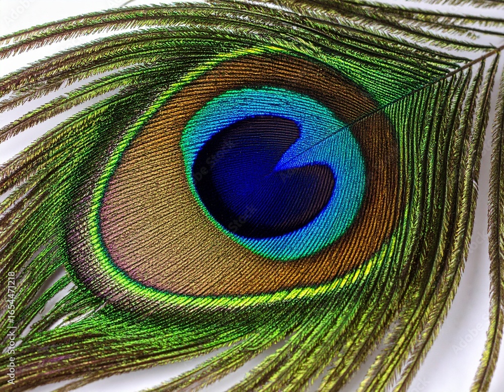 Obraz premium Peacock Feather Barbs