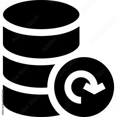 Refresh or reload icon for technology concepts