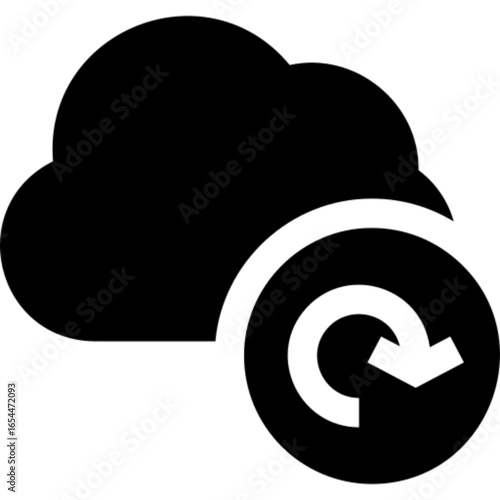 Refresh or reload icon for technology concepts