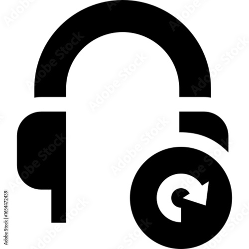 Refresh data or reload icon for technology concepts