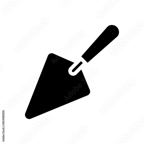 Trowel Icon Vector Illustration Glyph Version