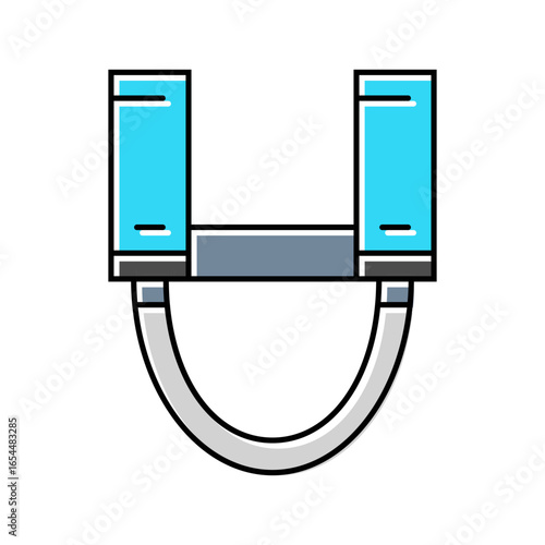 gear loops rock climbing color icon vector illustration