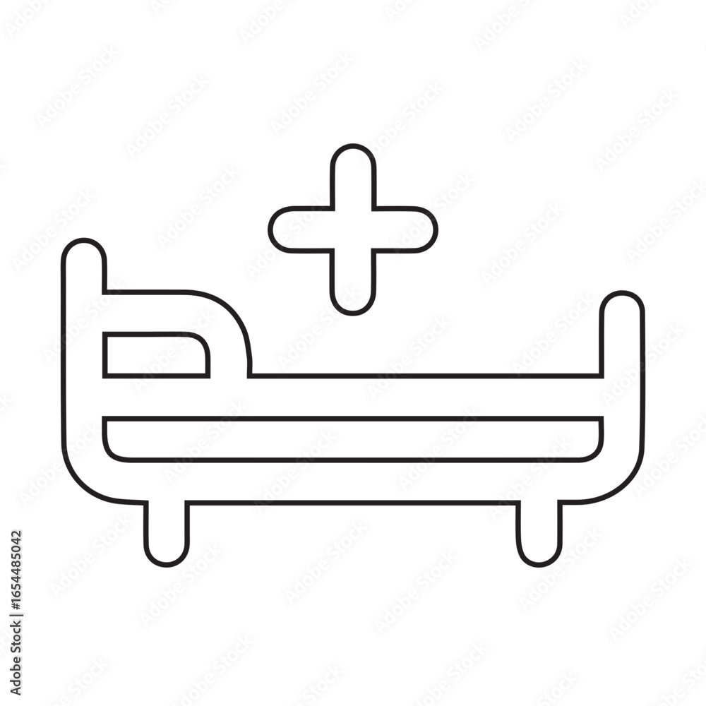 Fototapeta premium icon bed