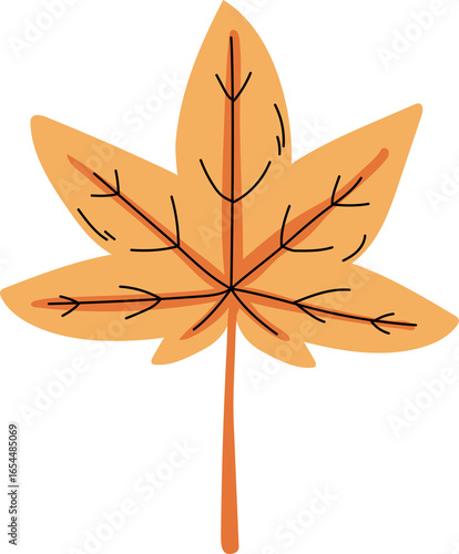 maple leaf cozy autumn fall season clipart