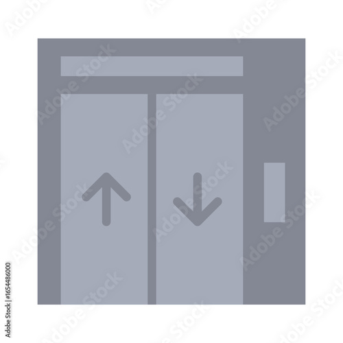 Lift Icon Vector Illustration Flat Version