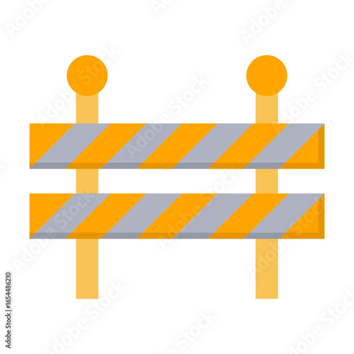 Barrier Icon Vector Illustration Flat Version