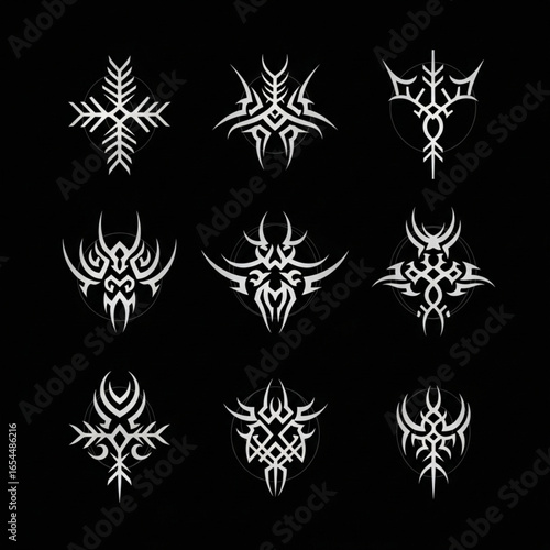 1-Cybersigilism Vector Pack on Black Background.eps