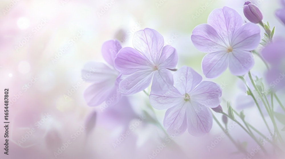 Obraz premium Soft Lilac Flowers Dreamy Bloom.