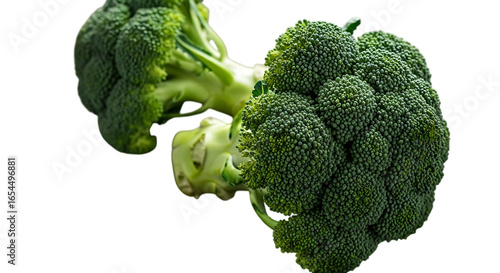 broccoli on a white background