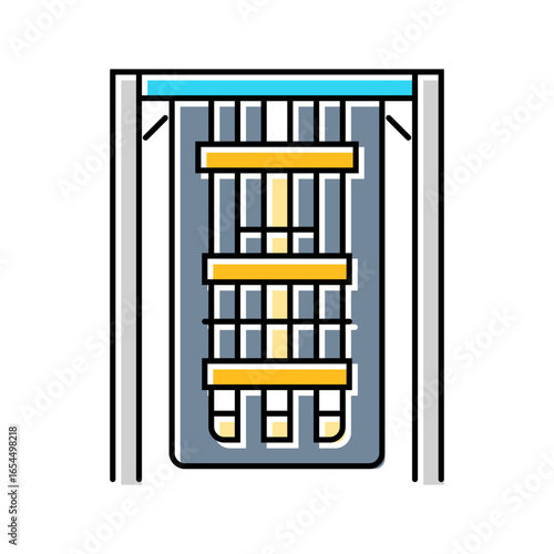 processor inside cooling chamber color icon vector illustration