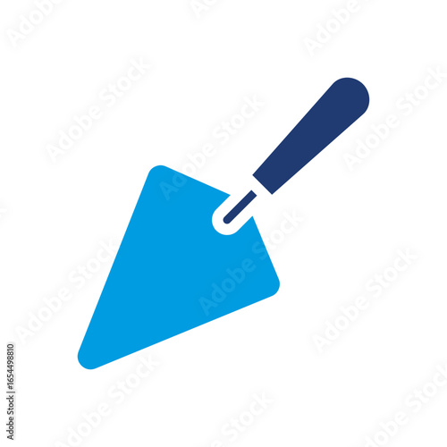 Trowel Icon Vector Illustration Blue Version