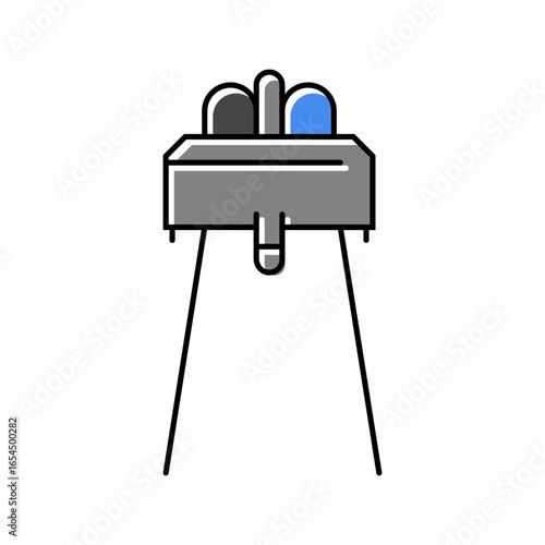 infrared sensor module color icon vector illustration