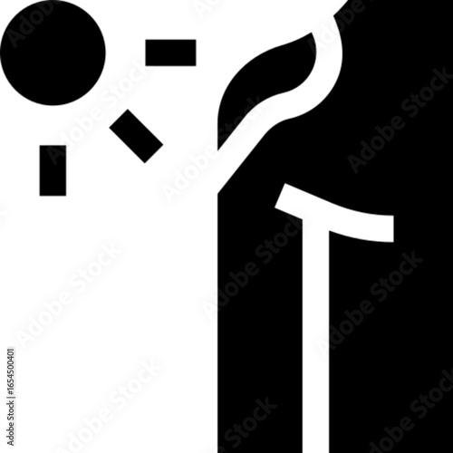 Sunburn Pain Vector Icon