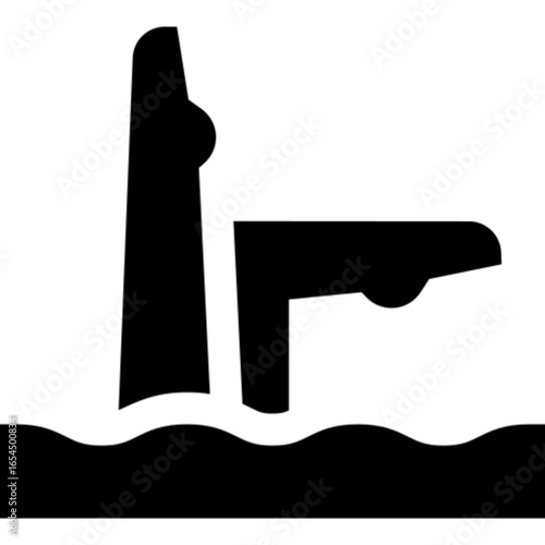 Synchronized Swimming Vector Icon