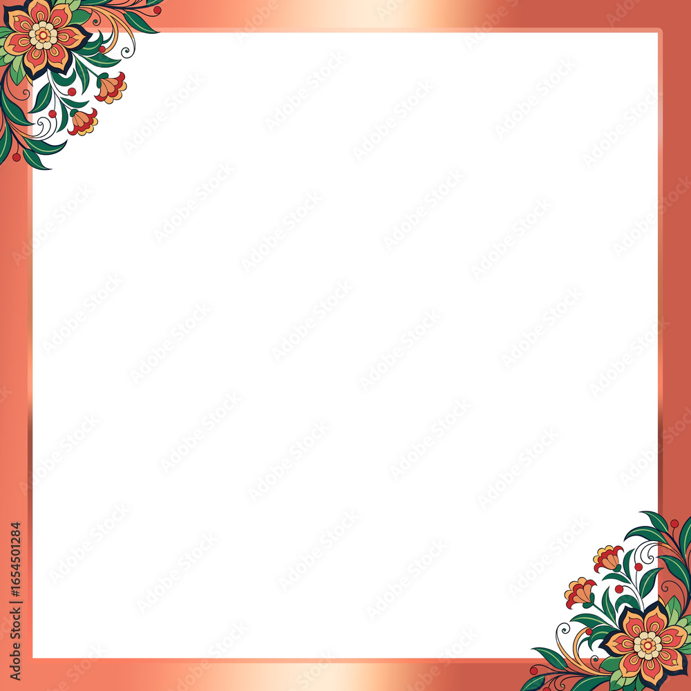 Fototapeta premium seamless pattern with floral elements