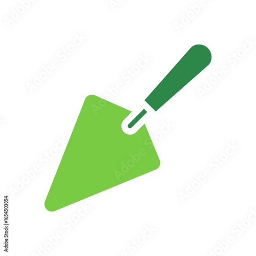 Trowel Icon Vector Illustration Green Version
