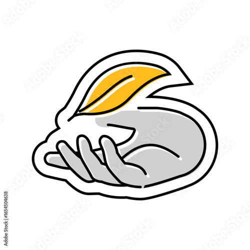 hypoallergenic color icon vector illustration