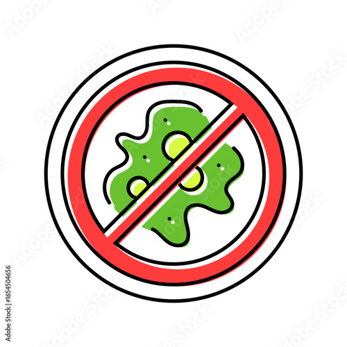 anti bacterial color icon vector illustration