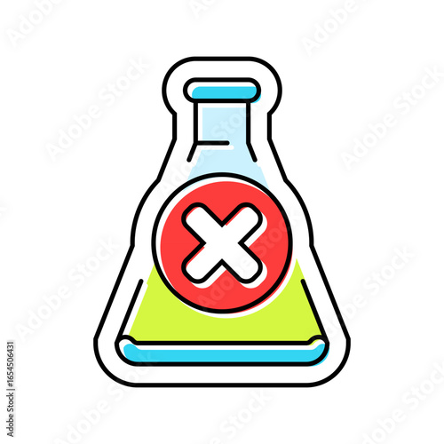 chemical free color icon vector illustration