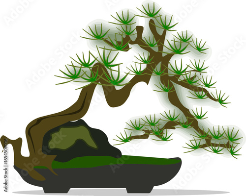 Isolated a kinds of deferent tree, vector, nature, illustration, cartoon, summer, forest, plant, leaf, green, palm, art, flower, jungle, vector art with white background.
