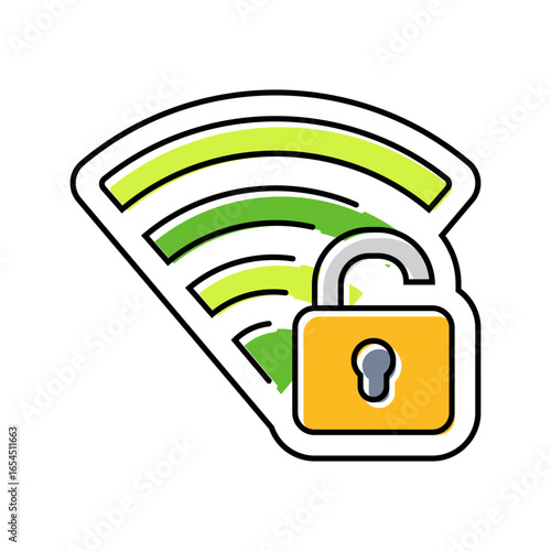 wi fi connectivity color icon vector illustration